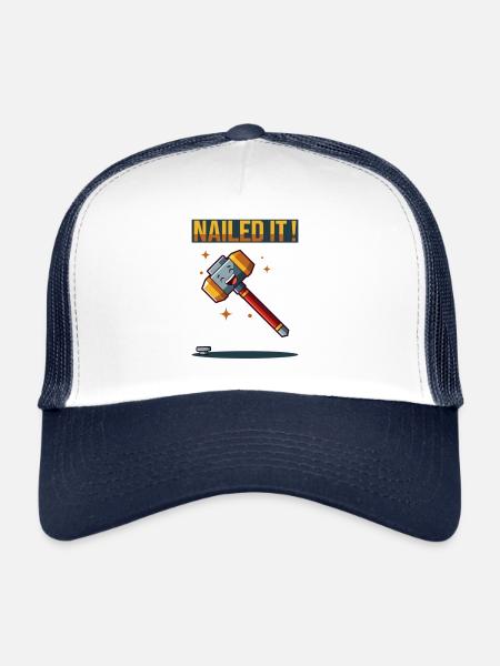 Nailed It - Trucker Cap - Weiß/Navy