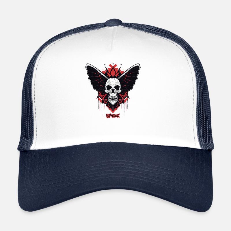 Crâne de papillon Casquette trucker 