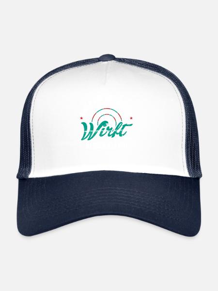 Funny Darter Duo Motif Tee - Trucker Cap - white/navy - Front
