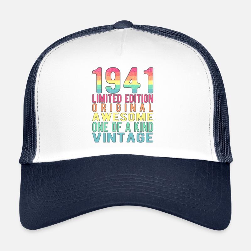Edition limitée depuis 1941 Anniversaire Millésime 1941 Casquette trucker 
