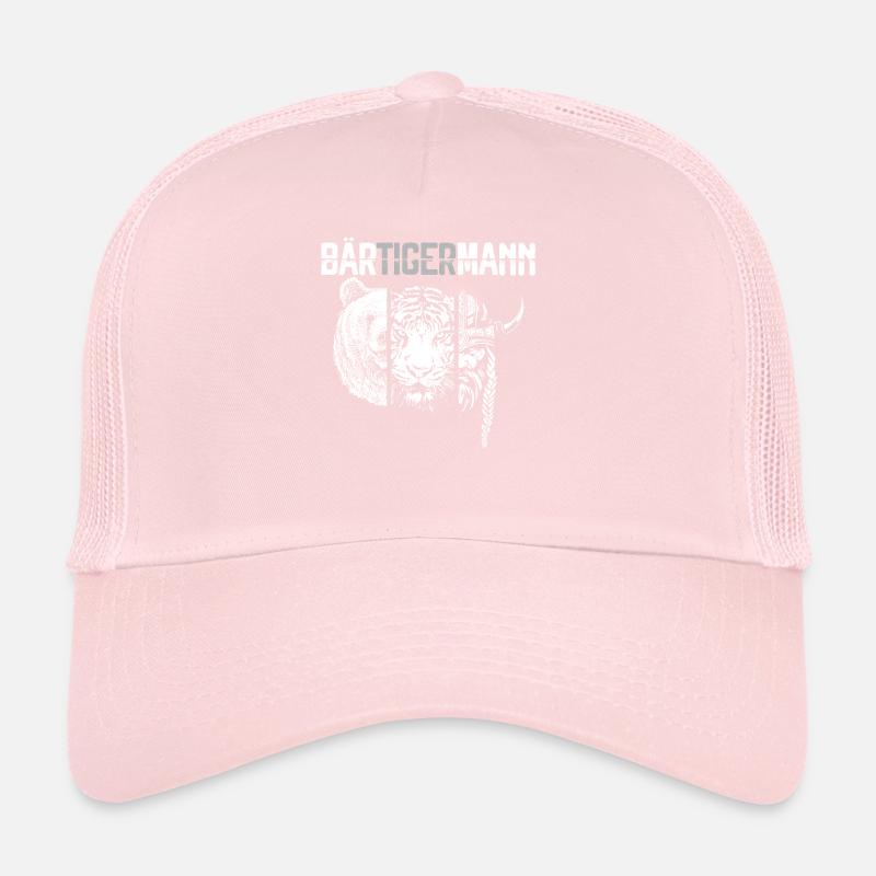 BeardTigerMan Funny Beard Holder Tee Trucker Cap