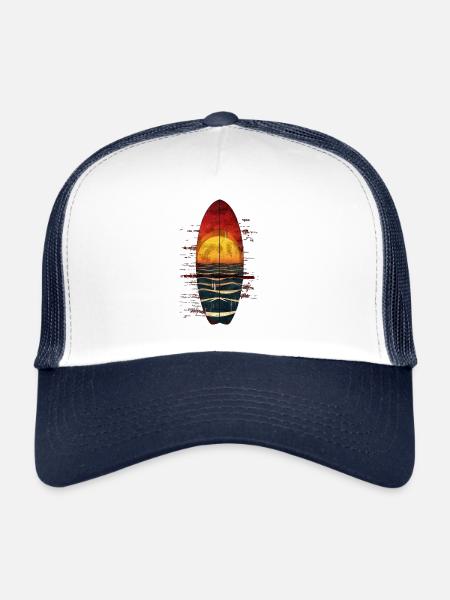 Sunset Surfer Experience - Trucker Cap - white/navy - Front