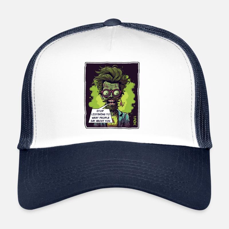 Skull: Life Guide, Stop Listening Trucker Cap