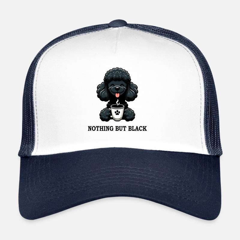 Caniche noir Café Rien que noir Casquette trucker 