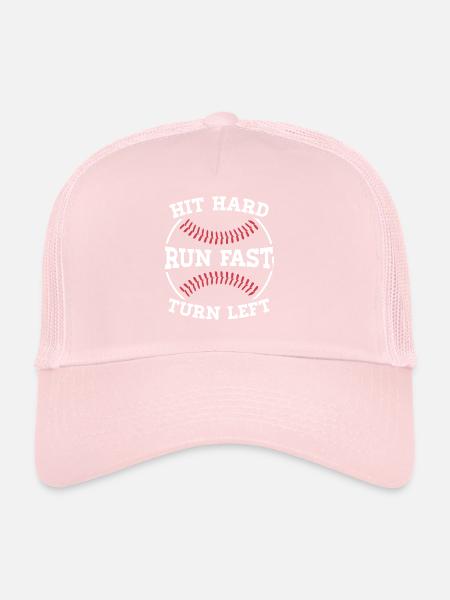 Baseball Strategy Player T-Shirt - Trucker Cap - pale pink - Front