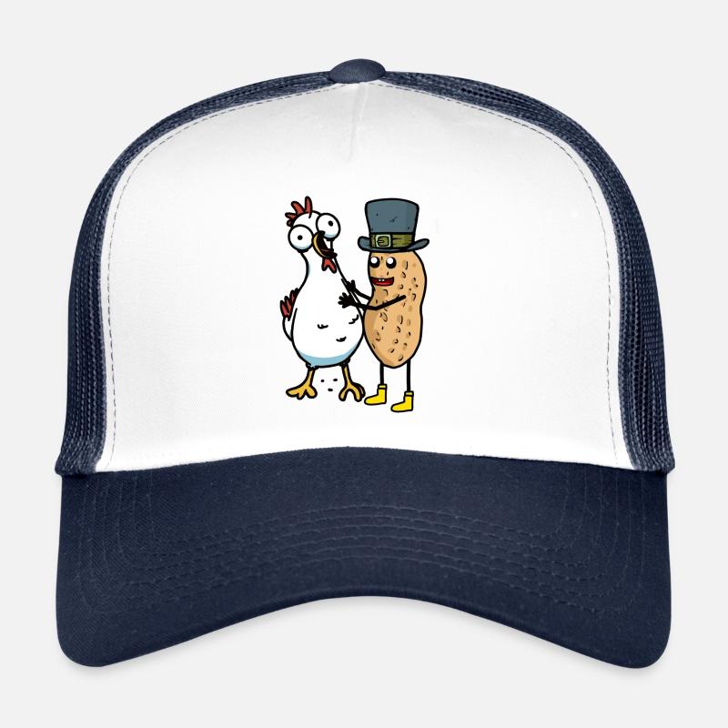Cacahuètes Cacahuètes Poulet Poules Amis Casquette trucker 