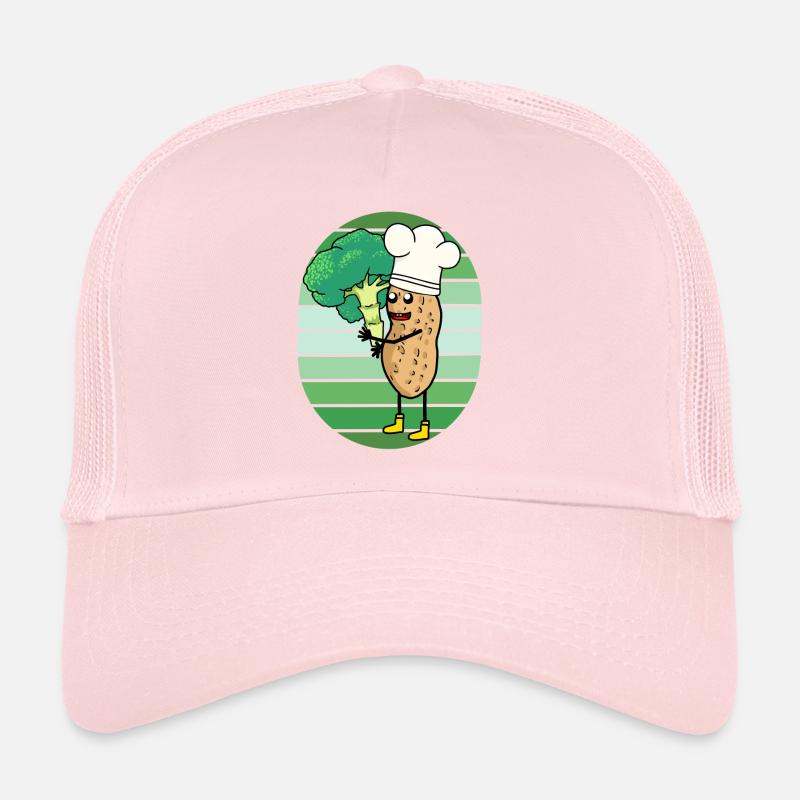 Peanut Broccoli Vegetables Cook Cooks Cook Trucker Cap