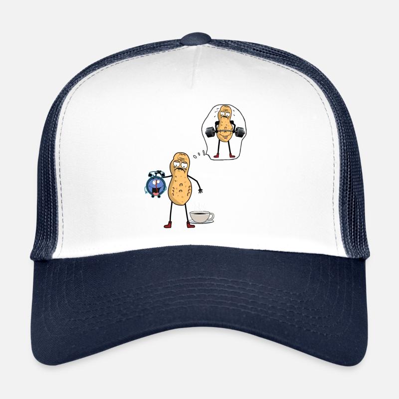 Erdnuss Morgenmuffel Frühaufsteher Bodybuilder Trucker Cap