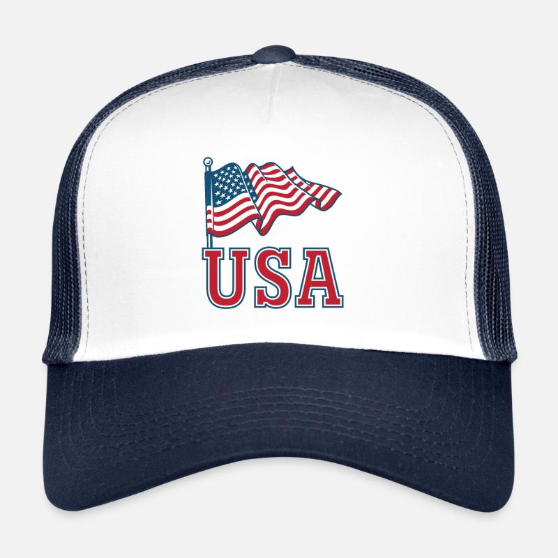 Drapeau des États-Unis Casquette trucker 