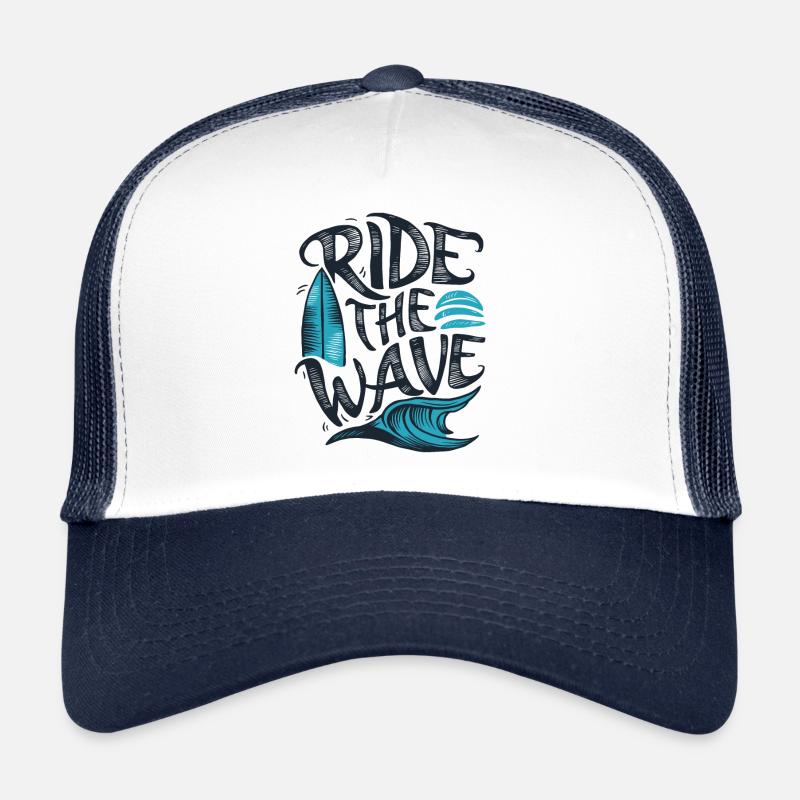 Surf sur les vagues Surf Surf Vacances d’été Casquette trucker 