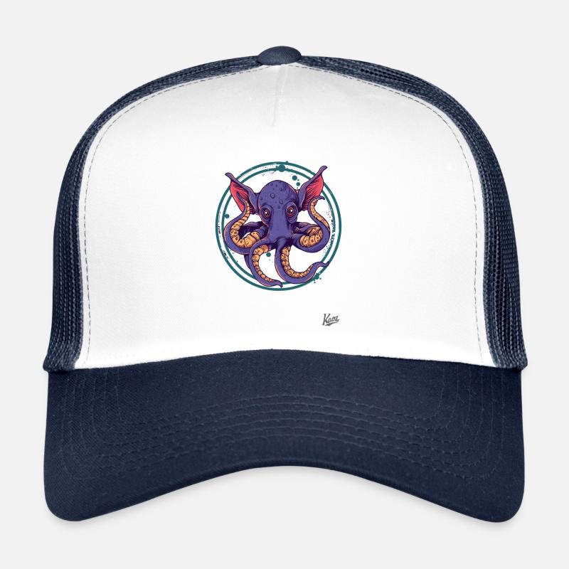 Funny, Weird Big Ears: Octopus Elephant Trucker Cap