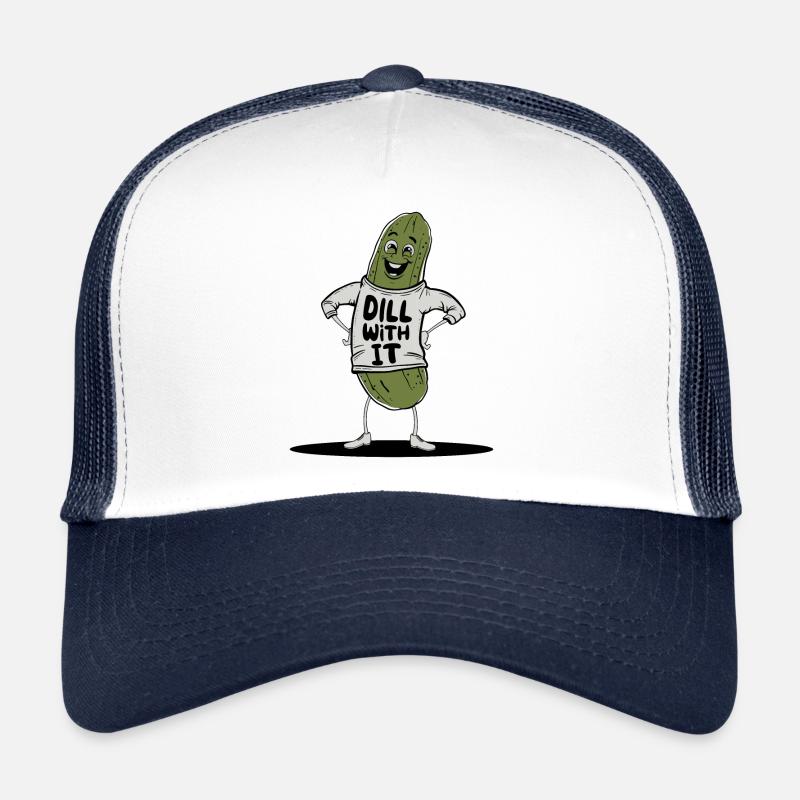 aneth avec son drôle de jeu de mots - Casquette trucker  - blanc/marine