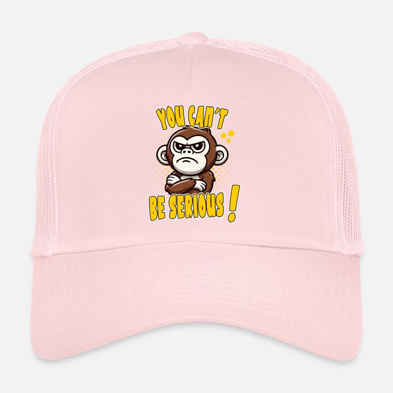 You Can't Be Serious!: Funny Monkey Design Trucker Cap