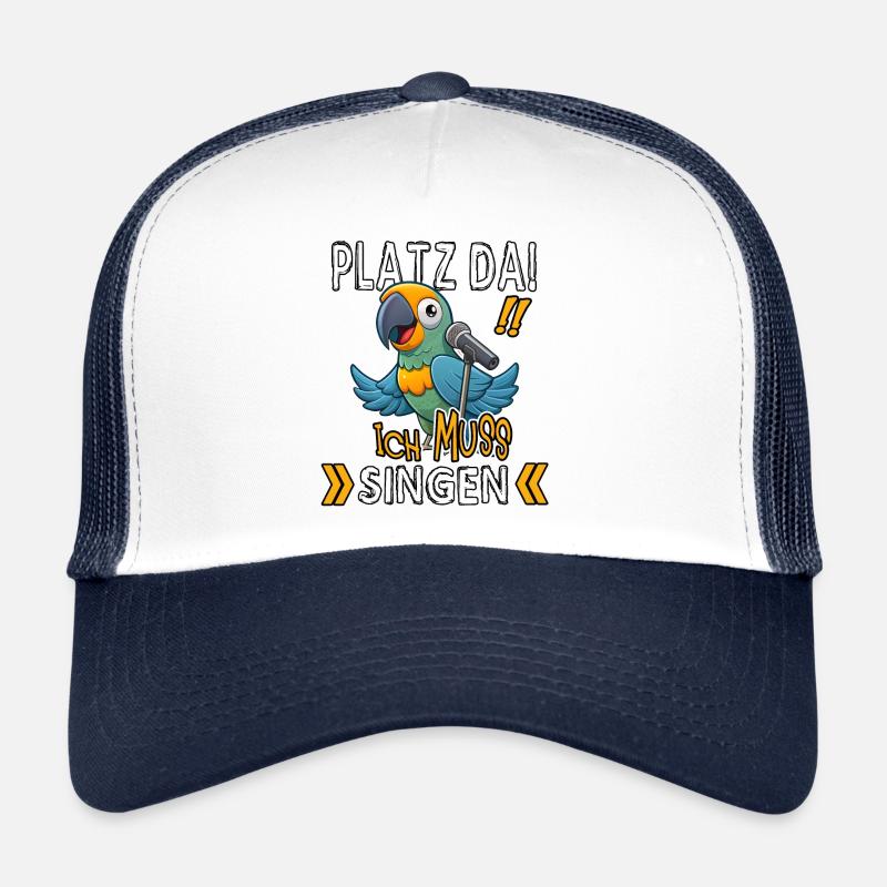 Platz Da! Ich Muss Singen Lustiger Papagei Trucker Cap
