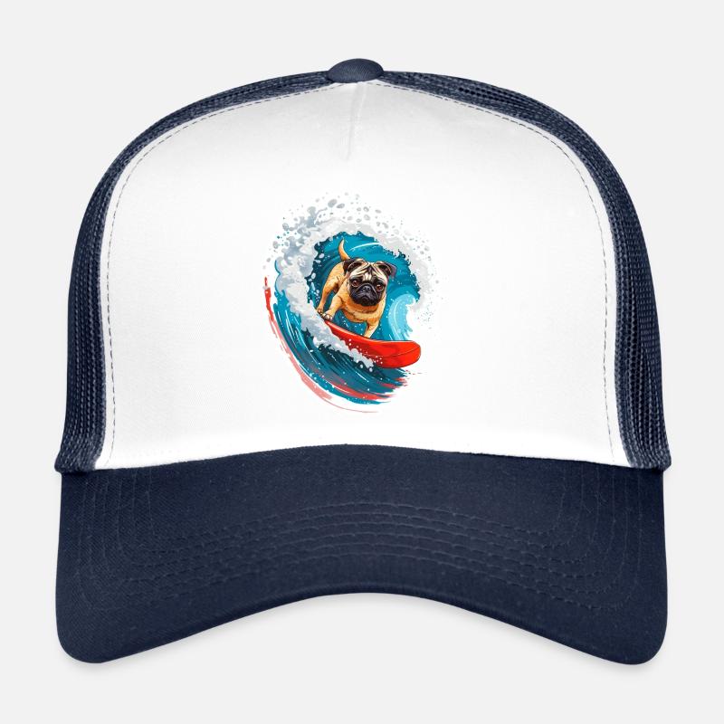Small Bulldog - Trucker Cap - white/navy