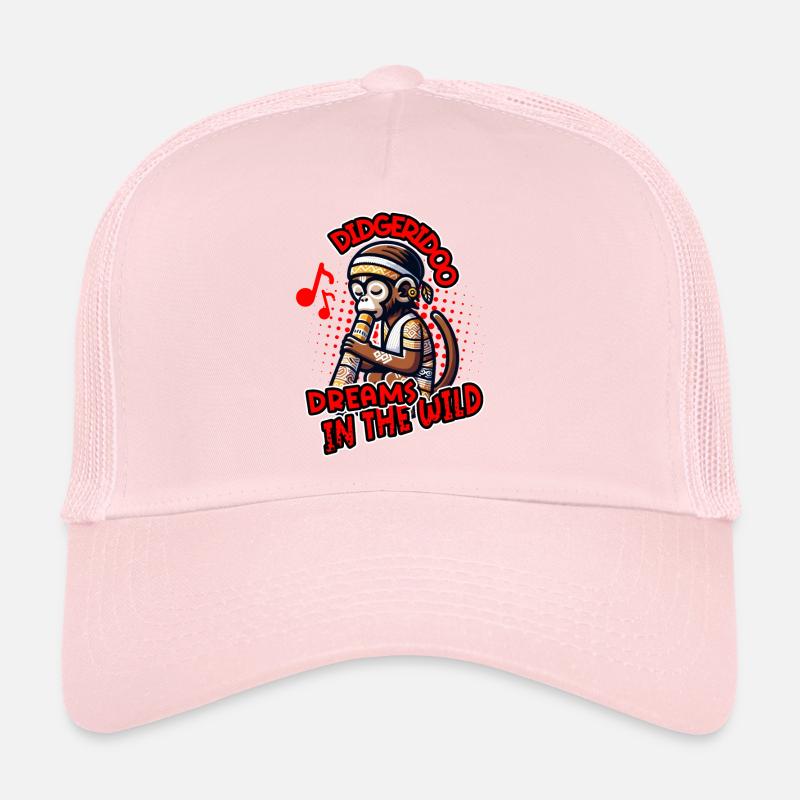 Didgeridoo Träume in der Wildnis Lustiges Affen-Design Trucker Cap
