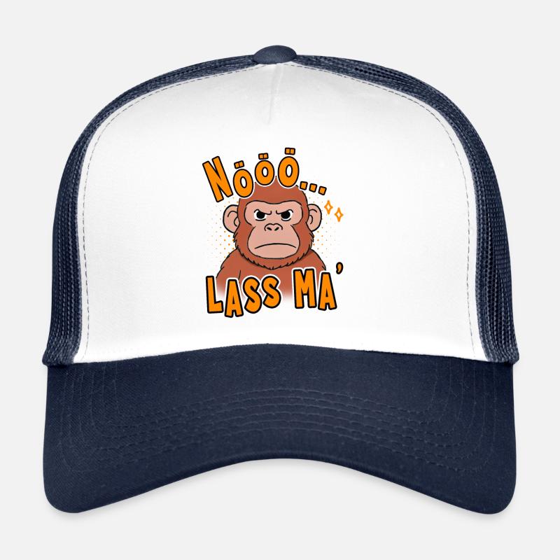 Nope... Let Ma' Funny Monkey Design Trucker Cap