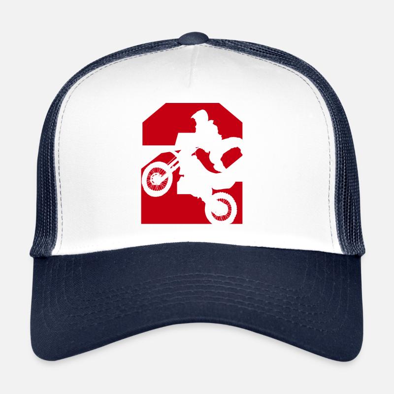 Moto 2 biker Trucker Cap