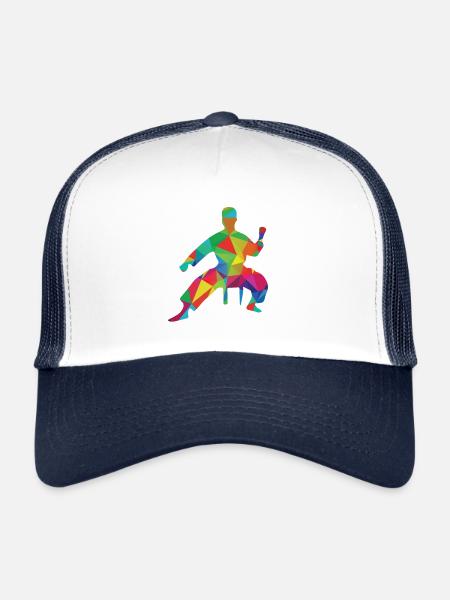 Karate, Judo, Taekwondo - Trucker Cap - white/navy - Front