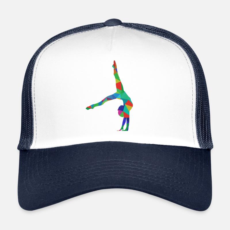 Turnen Bodenturnen Handstand - Trucker Cap - Weiß/Navy