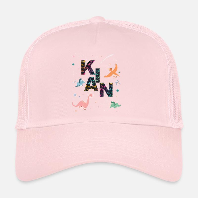 KIAN - Beau prénom de garçon avec dinosaure Casquette trucker 