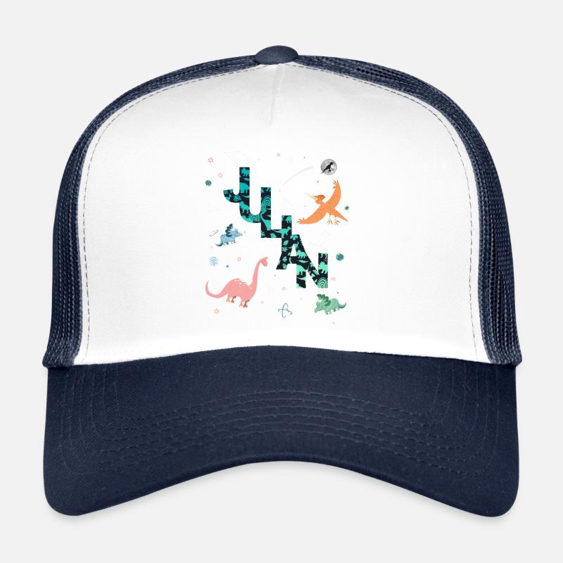 JULIAN - Beautiful boy name with dinosaur Trucker Cap
