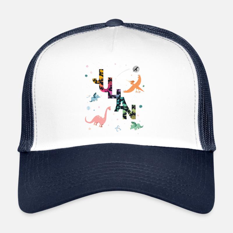 JULIAN - Beautiful boy name with dinosaur Trucker Cap