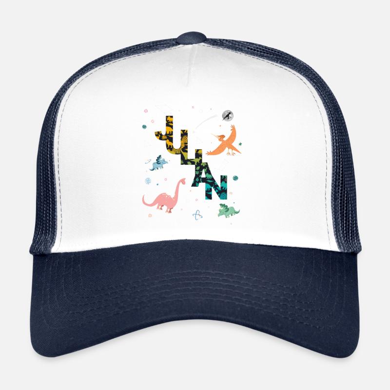 JULIAN - Beautiful boy name with dinosaur Trucker Cap