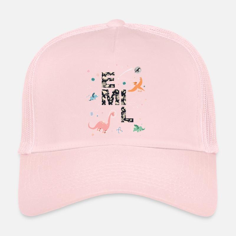 EMIL - Beau prénom de garçon avec dinosaure Casquette trucker 