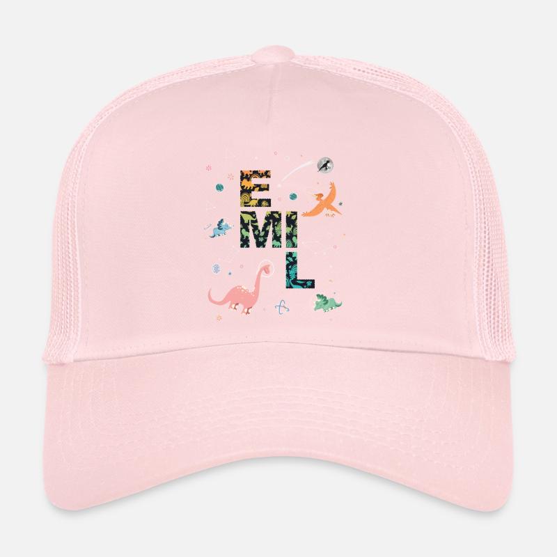 EMIL - Beau prénom de garçon avec dinosaure Casquette trucker 