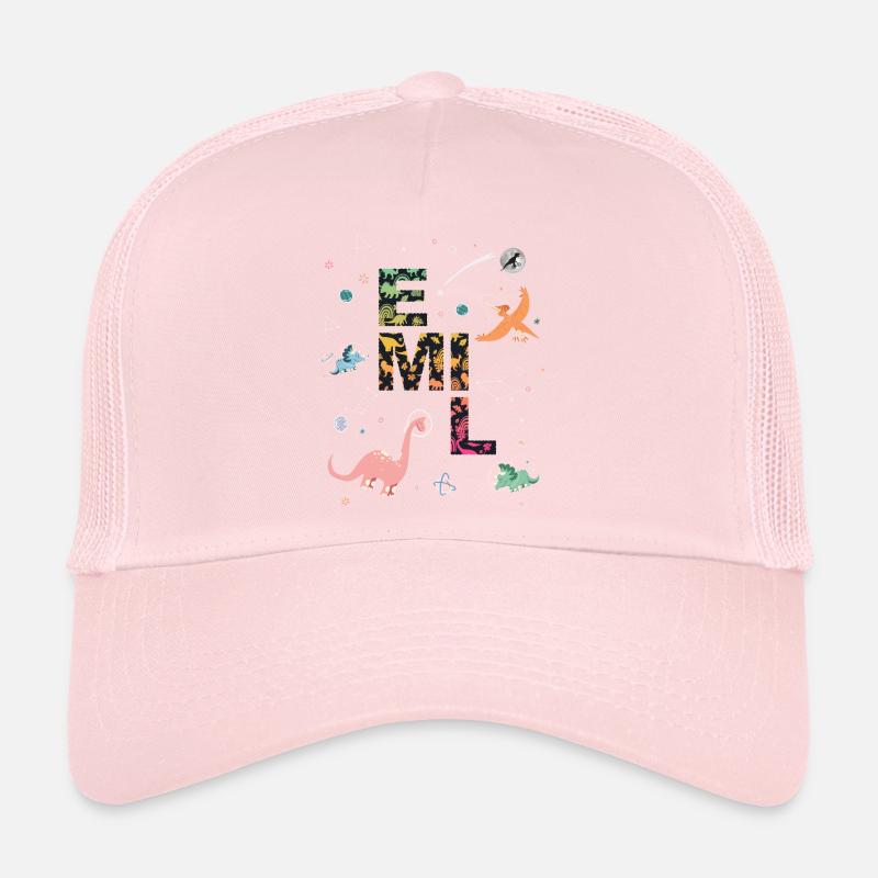 EMIL - Beau prénom de garçon avec dinosaure Casquette trucker 