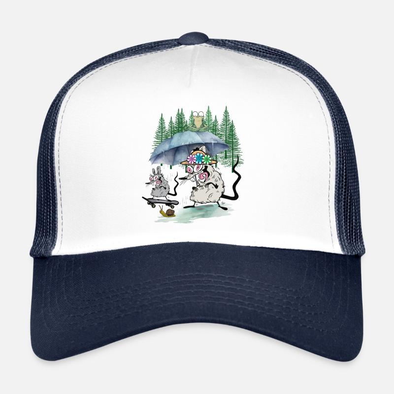 Family Mouse Forest Excursion Leisure Rat Rats Trucker Cap