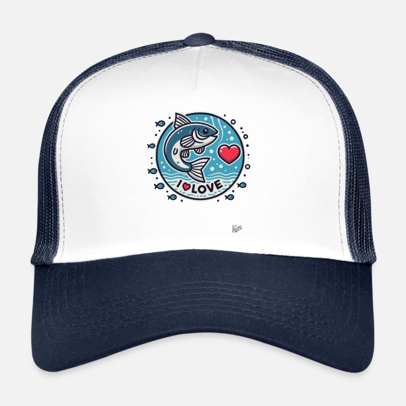 Ich liebe Fische Trucker Cap