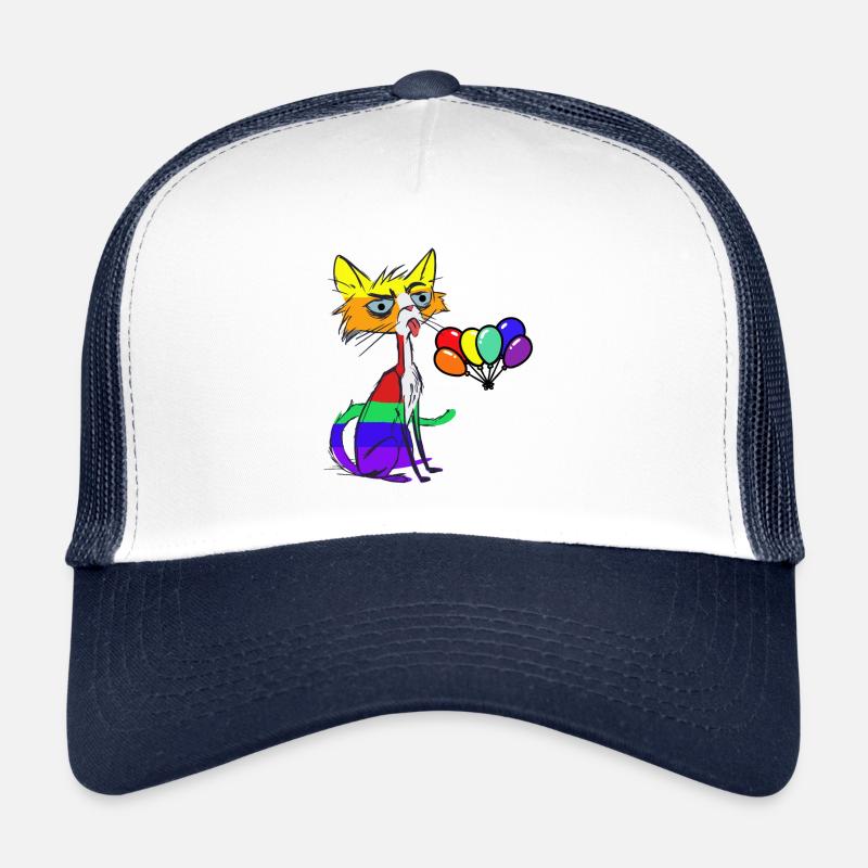 LGBT Chat Anniversaire Salutations d’anniversaire Gay Pride Casquette trucker 