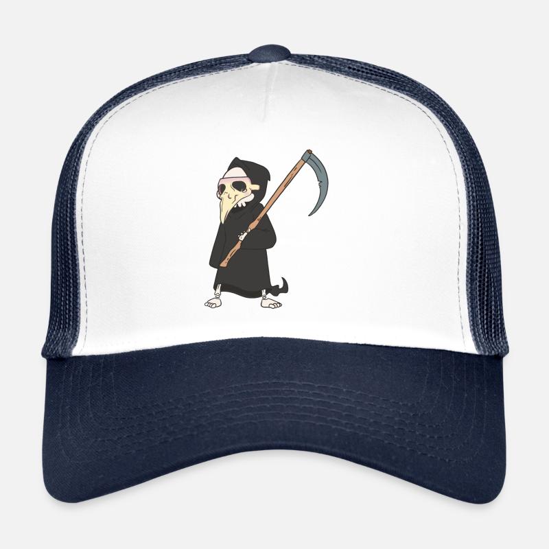 Halloween Medieval Plague Grim Reaper Trucker Cap