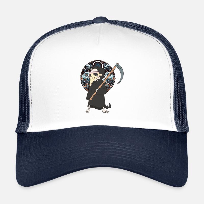 Halloween Sensenmann Tod Mittelalter Trucker Cap