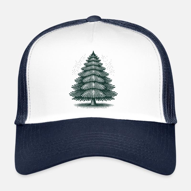 Magical Christmas tree for festive mood Trucker Cap