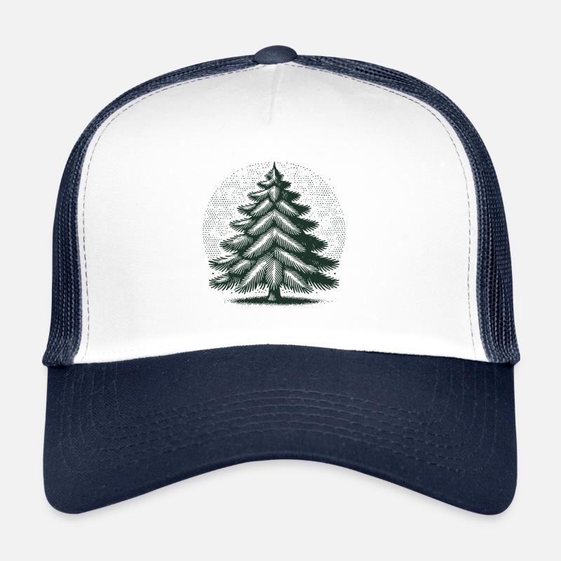 Weihnachtlicher Tannenbaum Illustration Trucker Cap