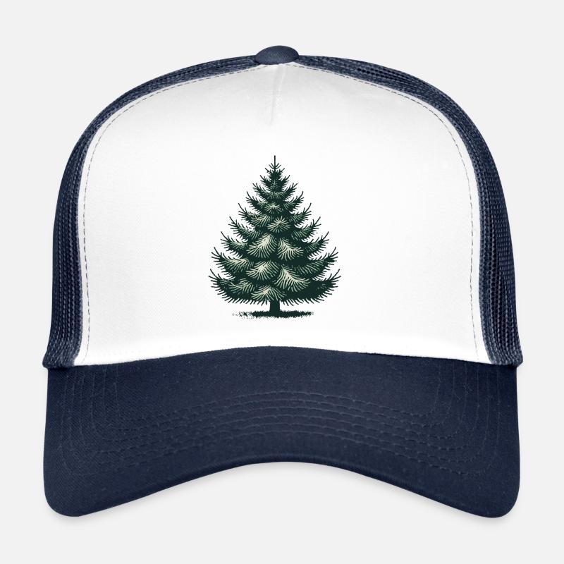 Illustration de sapin de Noël Casquette trucker 