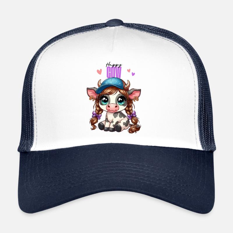 Vache Veau Mignon Casquette De Basket-ball Glitter Anime Casquette trucker 