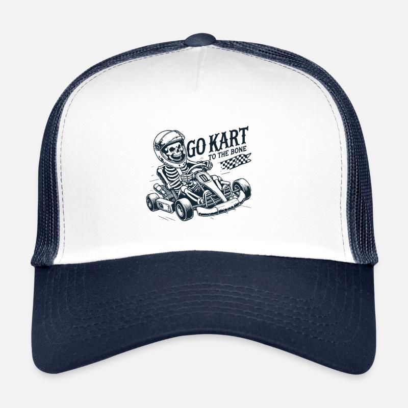 Squelette Go-Kart À L’Os Style Rétro Casquette trucker 