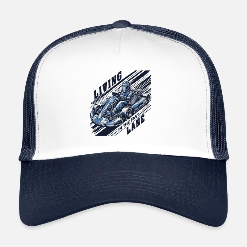 La vie de kart sur la voie rapide Casquette trucker 