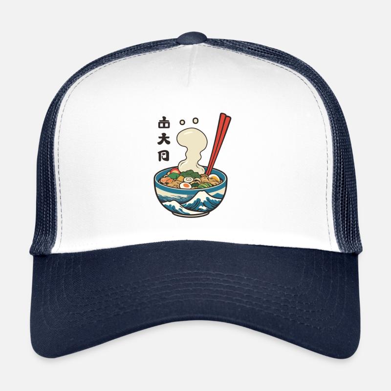 Ramen Ukiyo-E Japonais Design Esthétique Rétro Casquette trucker 