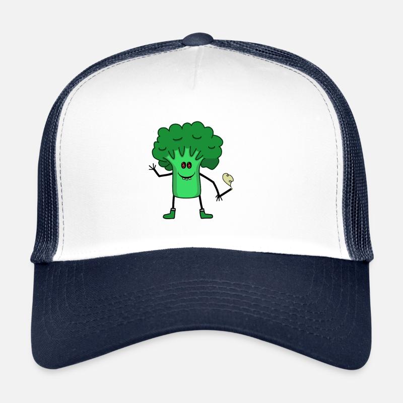 broccoli, vegetables, stoners, smoking weed, smoking joints Trucker Cap