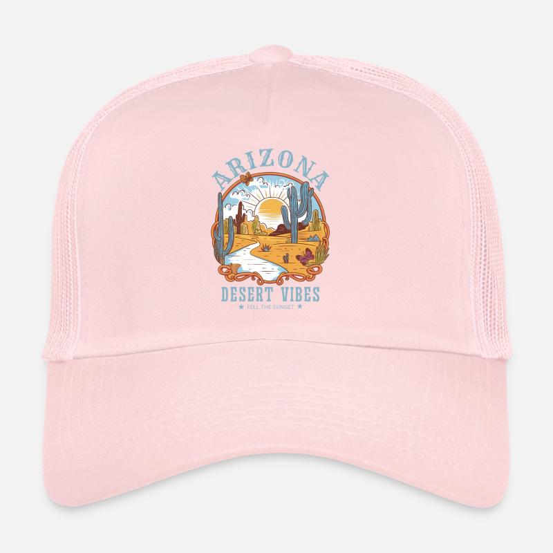 Arizona Desert Vibes Vintage Design Trucker Cap
