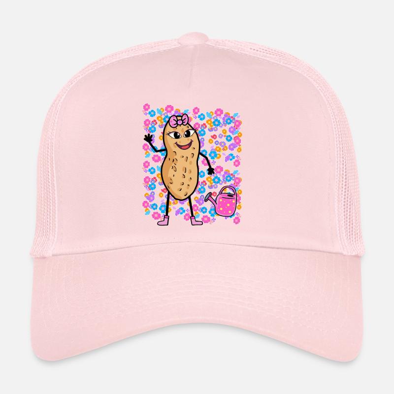 Printemps Été Cacahuète Fleurs Filles Enfants Casquette trucker 