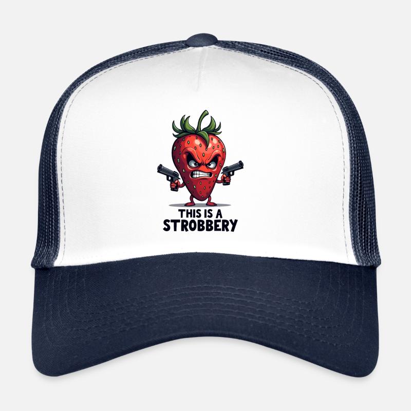 This Is A Strobbery – Lustige Erdbeer Gangster Trucker Cap