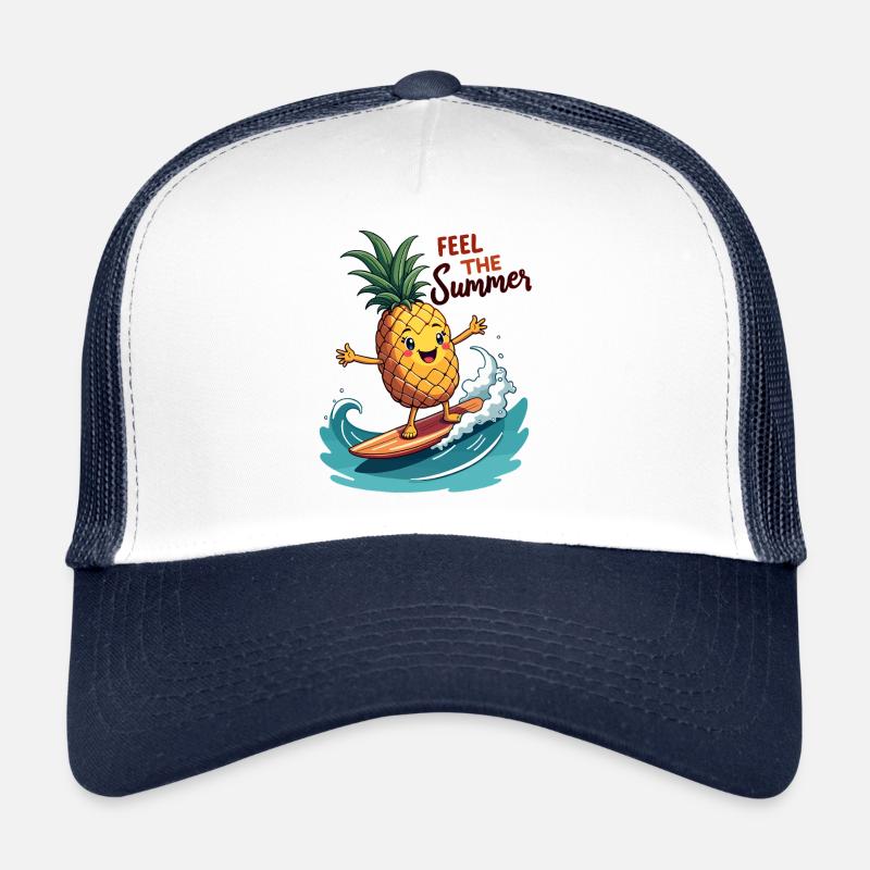 Ananas Surfer Surf Feel L’été Casquette trucker 