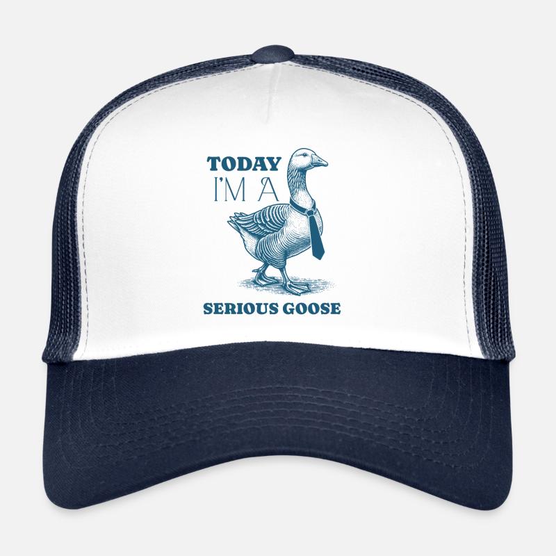 Heute bin ich eine ernsthafte Gans Lustiges Dummes Tier Trucker Cap