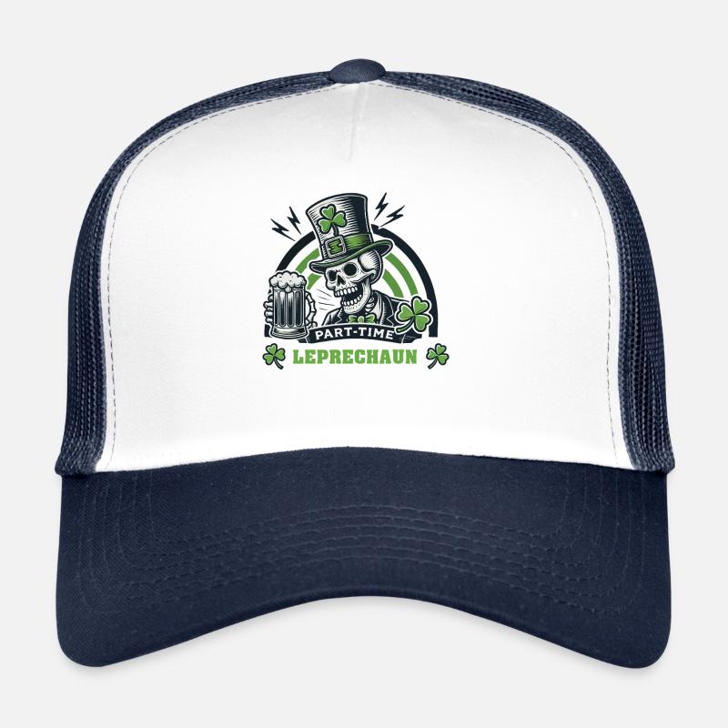 Leprechaun à temps partiel Fête de la Saint-Patrick Casquette trucker 